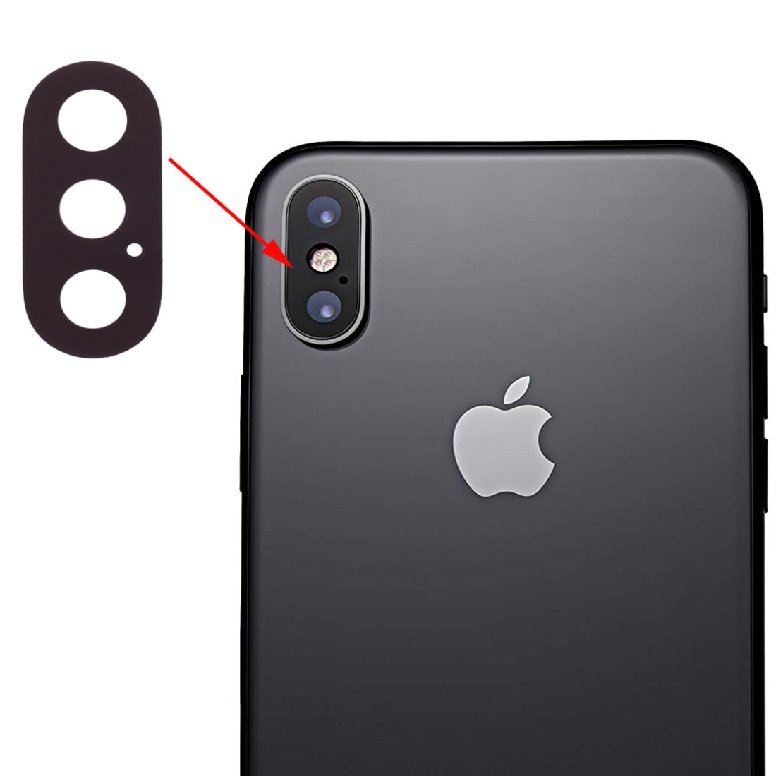 iphone x rear camera lens