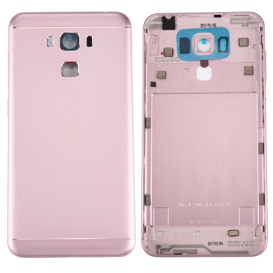 Aleacion De Aluminio De La Contraportada De La Bateria Para Asus Zenfone 3 Max Zc553kl Rosa De Oro