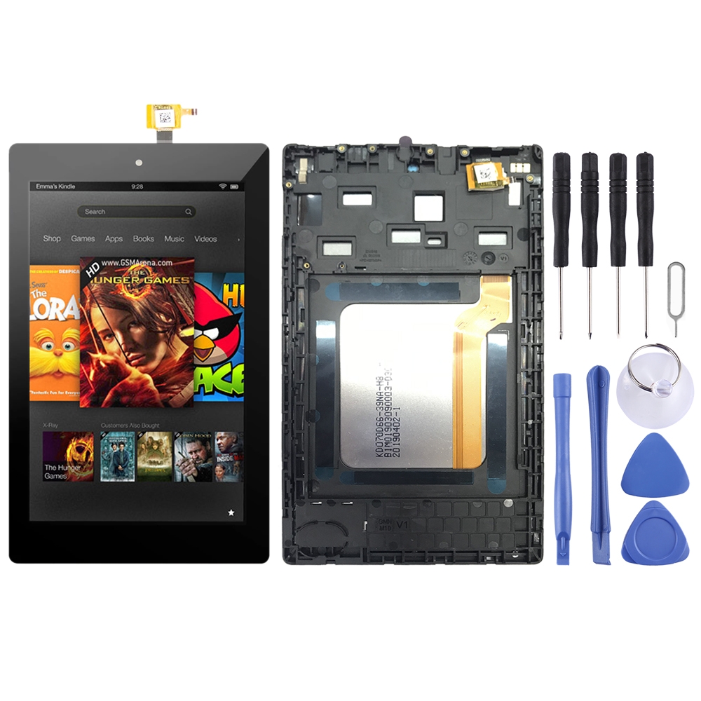 & Frame Assembly Digitizer Touch Screen Kindle Fire 7 SR043KL LCD Display 