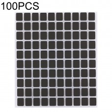 100 PCS iPhone X用表示画面ブラックステッカー 