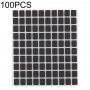 100 PCS Écran noir autocollant pour iPhone X