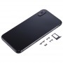 Задняя крышка Корпус с SIM-карты лоток и боковые клавиши для iPhone X (черный)