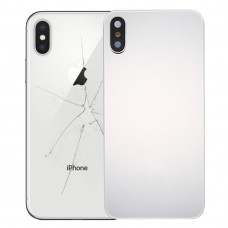 Copertura posteriore con adesivo per iPhone X (argento)