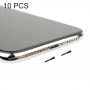10 PCS Charging Port Screws for iPhone X(Black)