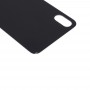 Стеклянная задняя крышка аккумулятора Крышка для iPhone X (черный)