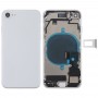 Battery Back Cover Assembly with Side Keys & Vibrator & Loud Speaker & Power Button + Volume Button Flex Cable & Card Tray for iPhone 8(Silver)