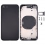 Rückseiten-Gehäuse-Abdeckung für iPhone 8 (schwarz)