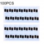 100 PCS ЖК-дисплей гибкий кабель Черный клей Газа Наклейка для iPhone 8