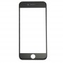 Frontskärm Yttre glaslins med främre LCD-skärmkorgsram för iPhone 8 (svart)