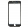 前屏外玻璃透镜与前LCD屏幕挡板框架＆OCA光学透明粘合剂为iPhone 8（黑色）