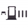 Card tálca + Hangerőszabályzó gomb + Power gomb + Némítás Vibrátor Key for iPhone 8 (szürke)