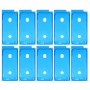 10 PCS LCD Frame Bezel Waterproof Adhesive Stickers for iPhone 8(Black)