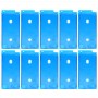 10 PCS LCD Frame Bezel Waterproof Adhesive Stickers for iPhone 8 (White)