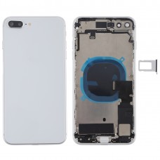 Battery Back Cover Assembly with Side Keys & Vibrator & Loud Speaker & Power Button + Volume Button Flex Cable & Card Tray for iPhone 8 Plus 