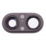 Hintere Kamera-Objektiv-Ring für iPhone 8 Plus (Schwarz)