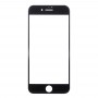 Pantalla frontal lente de cristal externa para el iPhone 8 Plus (Negro)