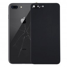 Rückseitige Abdeckung mit Kleber für iPhone 8 Plus (Schwarz)