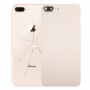 Rückseitige Abdeckung mit Kleber für iPhone 8 Plus (Gold)