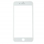 Obiettivo dello schermo anteriore vetro esterno con schermo LCD dell'incastronatura anteriore & OCA otticamente adesivo trasparente per iPhone 8 Più (bianco)