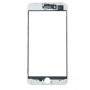 Frontscheibe Äußere Glasobjektiv mit Front-LCD-Bildschirm Lünette Frame & OCA optisch freier Kleber für iPhone 8 Plus (weiß)