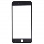 2 ב 1 עבור 7 iPhone (עדשת זכוכית חיצונית מסך המקורי הקדמי + מסגרת מקורית) (שחור)