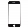 Pantalla frontal lente de cristal externa para el iPhone 7 (Negro)