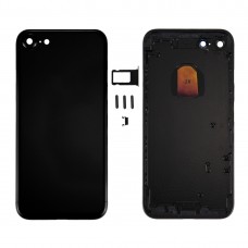 6合1的iPhone 7（封底+卡托+音量控制键+开机键+静音开关振动器键+符号）全部组件的外壳，盖（深黑色）