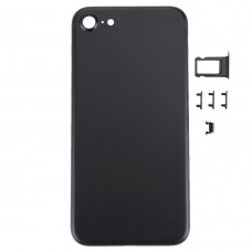 5 i 1 för iPhone 7 (baklucka + kortfack + volymkontrollknapp + Strömknapp + Mute Switch Vibratornyckel) Fullmonteringshöljet (svart)
