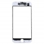 Frontscheibe Äußere Glasobjektiv mit Front-LCD-Bildschirm Blendrahmen für iPhone 7 (weiß)