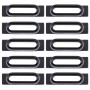 10 бр за iPhone 7 порта за зареждане поддържащи конзоли (черен)