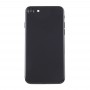 Battery Back Cover Assembly with Card Tray for iPhone 7(Jet Black)