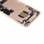 Батарея задней стороны обложки с картой лоток для iPhone 7 (Gold)