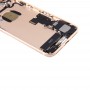 חזרה סוללת עצרת כיסוי עם כרטיס מגש עבור 7 iPhone (זהב)