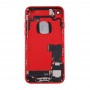 Батарея задней стороны обложки с картой лоток для iPhone 7 (красный)