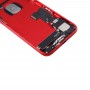 ბატარეის უკან საფარის ასამბლეის Card Tray for iPhone 7 (წითელი)