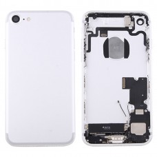 Battery Back Cover Assembly with Card Tray for iPhone 7(Silver) 