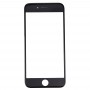 Frontscheibe Äußere Glasobjektiv mit Front-LCD-Bildschirm Blendrahmen für iPhone 7 Plus (Schwarz)