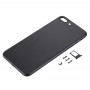 5 v 1 pro iPhone 7 Plus (Zadní kryt + Card Tray + Hlasitost Control Key + Power + Mute spínač vibrátor Key) Plný Sestava pouzdra Cover (Černý)