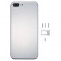 5 1 Full Assamblee Metal korpuse kaas koos Välimus imiteerimine i8 Plus iPhone 7 Plus, Sealhulgas Tagakaas & Card Tray & Volume Control Key & Power Button & Hääleta Switch vibraator Key (Silver)