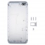 5 in 1 სრული ასამბლეის Metal საბინაო საფარის მოვლენები იმიტაცია i8 Plus for iPhone 7 Plus, მათ უკან საფარის & Card Tray & Volume Control Key & Power Button & მუნჯი შეცვლა ვიბროზარი Key (Silver)