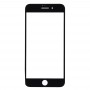 Frontscheibe Äußere Glasobjektiv für iPhone 7 Plus (Schwarz)