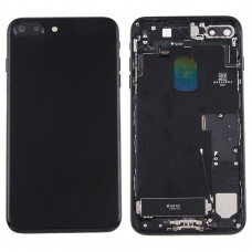 Battery Back Cover Assembly with Card Tray for iPhone 7 Plus (Jet Black) 