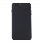 для iPhone 7 Plus батареи задней стороны обложки с картой лоток (черный)