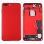 для iPhone 7 Plus батареи задней стороны обложки с картой лоток (красный)