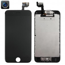 Digitizer Assembly (Framkamera + Original LCD + Frame + Touch Panel) för iPhone 6s (Svart)