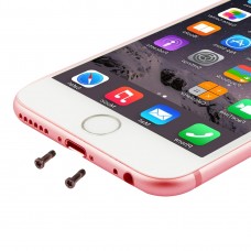 100 PCS для iPhone 6с і 6с Plus Універсальний порт зарядки Гвинти (рожеве золото)