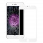 Frontscheibe Äußere Glasobjektiv mit Front-LCD-Bildschirm Lünette Frame & OCA optisch freier Kleber für iPhone 6s (weiß)