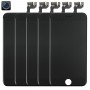 5 бр LCD екран и Digitizer Пълното събрание с предна камера за iPhone 6s (черен)