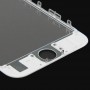 Ekran zewnętrzny przedni szklany obiektyw z przedni ekran LCD Bezel Ramka dla iPhone 6s (biały)