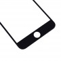 Obiettivo dello schermo anteriore esterno di vetro per iPhone 6S e 6 (nero)